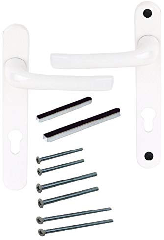 Mila ProLinea Lever Door Handles Type B Pair White