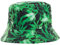 Brandsseller Sonnenhut Cannabis Design Fischerhut Sommerhut Travel Cap 100% Baumwolle Grün-Schwarz