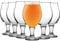 LAV 24x Clear 570ml Angelina Craft Beer Glasses - Large Tulip Shaped Lager Ale Cider Drinking Pint Glass Goblet Cup Set with Stem
