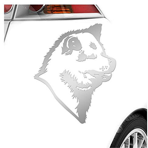 Kiwistar - Autoaufkleber - Akita Hund - Silber - 12x10cm - Aufkleber für Auto, Laptop, Fahrrad, LKW, Motorrad mehrfarbig JDM Decal Racing