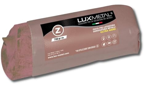 Lux Metal - PASTE  Z  ULTRA HARD  700 GRAMS PRE-POLISHING ULTRA SHARPENING TO ELIMINATE SCRAP AND OXIDE AND DUST CLEANING ALUMINIUM BRASS COPPER STEEL STAINLESS STEEL WASTE ABRASIVE PASTE