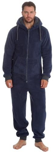 Mens Onezee Snuggle Fleece Onesie 31B1481 Navy L-XL