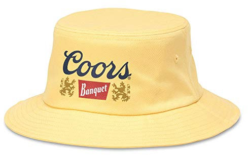 American Needle Coors Banquet Classic Logo Bucket Hat, gelb, S/M