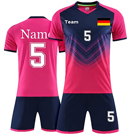 Alpinista personalisiertes Fußballtrikot mit Namensnummer Logo für Kinder Erwachsene Männer Frauen Personalisierte Fußballshirt und Short