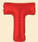 40cm Rot Folienballon Buchstabe T