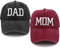 Dad Gifts for Men Hats Funny Fathers Day Birthday Gifts Worlds Best Dad Embroidered Baseball Caps for Dad Father Husband Men, Dad - Mom, 7-7 5/8