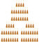 EXCEART Broomstick 60 pcs Accessories Doll Broom Props Landscape Straw Decor Ornament Toys Kids Wooden Mops Craft Tool Broomstick Mini Ornaments Toy Dollhouse Cleaning House Diy for with