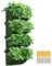 CEIEVER Wall Planting Pot, Hanging Planter Bags 4Pcs Self Watering Vertical Pocket Garden Wall Easy Installation Planter Outdoor Hanging Vertical Living Green Wall for Indoor/Outdoor/Balcony