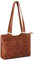 STILORD 'Phoebe' Vintage Leder-Handtasche Damen geflochten - Echtleder Shopper mit langen Henkeln - Schultertasche Damen-Tasche Umhängetasche Frauen Mittel-Groß Elegant, Farbe:rot - dunkelbraun