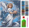 ARTULIO Diamond Painting Set – Engel mit Blumenstrauß - 30x40 cm – 5D Diamant Painting Bilder DIY, Diamond Painting Erwachsene