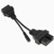Bolwins L07CS Auto Diagnosekabel OBD zu OBD2 Adapter – 12-Pin auf 16-Pin, 20 cm, Kompatibel mit Mitsubishi/Hyuundai, Fehlerdiagnose Kabel für ältere Modelle