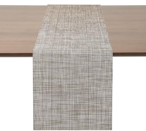 Myir JUN Camino de Mesa Moderno PVC Termoaislante para Manualidades Lavable para Comedor Cocina para Interior y Exterior Fiesta Vacaciones Decoración de Mesa 30 x 240 cm (Caramelo)