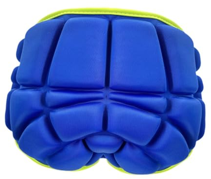 perfk Ski-Schutzausrüstung, Kissen, Leichter Hüftschutz, tragbarer Steißbeinschutz, Po-Pad für Eiskunstlauf, Snowboarden, Blau, Erwachsene