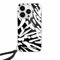 CG MOBILE Karl Lagerfeld KLHCP15SHZBPKCCK Hülle für iPhone 15/14 / 13 6.1 Schwarz hardcase IML Zebra Pattern & Cord