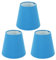 Jwthee Lampenschirme 3er-Set, kleiner Lampenschirm E14, Stoff, Trommel-Lampenschirm für Tischlampen, Stehlampe, Modern, Blau