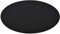 Annlera Tablero de mesa de vidrio templado redondo para escritorio, placa de protección, placa de repuesto para mesas de comedor, mesas de café o mesas de jardín, fácil de limpiar, color negro, 50 x