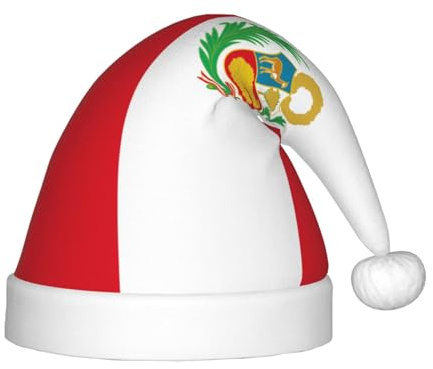 WZYCWB Flagge Peru Neujahrsparty Kinderhut Weihnachten Event Bühnenaufführung Urlaub Party Szene Kindermode Weihnachtsmütze