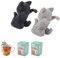 HUANR 2 Stück Teesieb Lustig, Tea Strainer Silikon Tee Sieb, Kätzchenform Teeei für Losen Tee, Schwarz Grau Teesieb für Tasse, zur Teezubereitung, Einweihungsgeschenk, Geschenk für Teeliebhaber