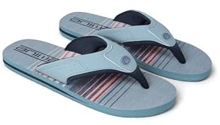 Animal Jekyl Mens Flip-Flops - Slip-on, Lightweight & Comfortable Footwear with Soft Padded upper Straps - Best for Spring Summer & Outdoors Chrome Adult Shoe Size 9