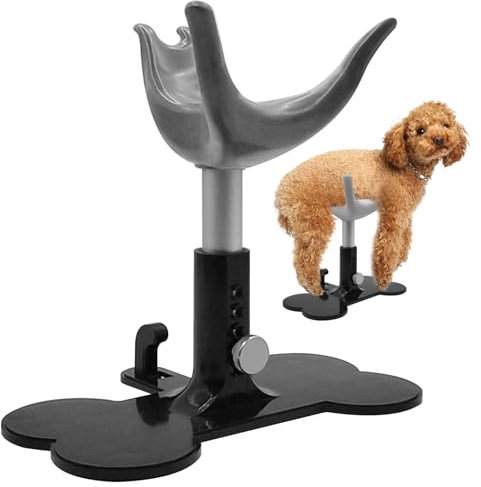Yaoliucp Hundepflegestand 5.7-7.3 Verstellbarer Hundepflege-Pflegestuhl Silikon Hundepflege-Stützständer zum Baden Trimmen hält Hunde für große und kleine Hunde, Grau, Hundepflege Ständer auf