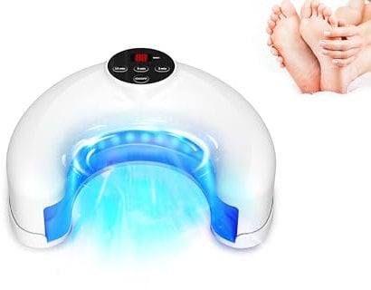 INCFADDY Nagel-Laser-Pilzgerät für mehrere Zehen- und Fingernägel, Nagelreparaturlösung für beschädigte und verfärbte Nägel, geeignet für den Heimgebrauch mit digitalen Displays