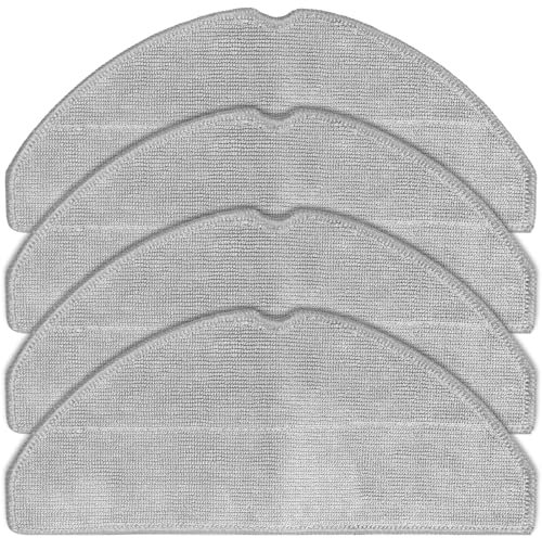 DianSung 4pcs Paño de fregona para Tapo RV30 Max Plus, RV30 Max, RV20 Max Plus, RV20 Max, pieza de repuesto para Robot aspirador, Accesorios de repuesto de paños de mopa lavable de microfibra