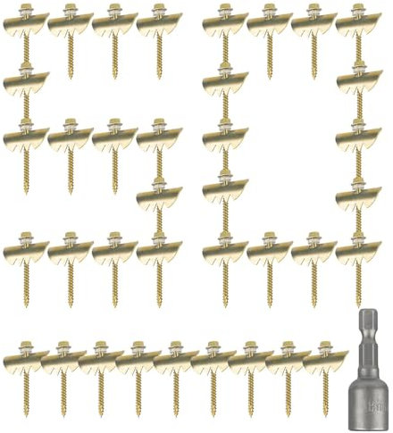 Nägel für Zäune – 50 rostbeständige Clips für Maschendrahtzäune