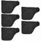 5PCS Mitre Saw Dust Bag, Anti-Dust Saw Dust Cover Bag with Zipper, Suitable for Belt Sander Parts Miter Saw Accessories, Easy to Carry and Store, without Wire, Black