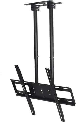 DRFGNF Telescopic TV Bracket Ceiling TV Mount, Full Motion 360° Tilt Swivel TV Bracket, Fits 60-100 Inch LCD Flat Screen and Curved TVs Folding tv Mount