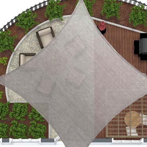 Strapazierfähiges Sonnensegel, 4 x 5 m, rechteckig, UV-Schutz, für Garten, Terrasse, Outdoor, Hinterhof, Carport, Schutz aus Stoff