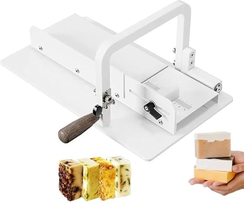KHZKHC Manueller Seifenschneider, Professioneller Einarm-Seifenschneider Mit Millimeterskala Und Einstellbarer Dicke, Ideal Für Die Seifenherstellung, Käse-, Butter-, Kuchen- Und Brotherstellung
