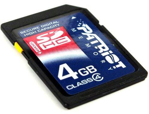 Patriot PSF4GSDHC6 Carte mémoire SDHC Signature Classe 4 4 Go