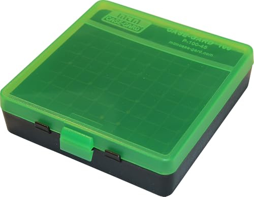 MTM Handgun Ammo Box - 100rd .45 (Clear Green/Black)