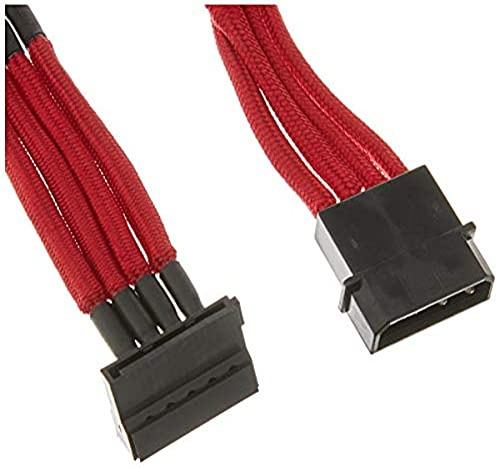 Silverstone Tek PP07-BTSR Câble d'alimentation avec Gaine 4 Broches vers 4 connecteurs SATA