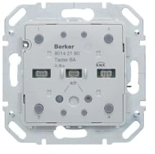 Pulsador KNX con BCU integrada, 2 fases, series berker S.1/ B.3/ B.7 de hager