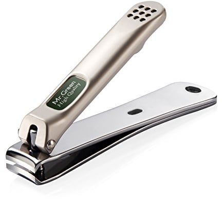 Nagelknipser für Fingernägel, Fischschuppen wie Nagelfeile - beliebte Geschenke für Männer und Frauen, scharfe und druse Japanische 420j2 Edelstahl Clipper - Wide Easy Presshebel (Große Größe)