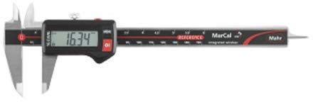 Mahr 4103405 MarCal 16 EWRi Digitaler Messschieber mit Reibrad, Reichweite 200 mm
