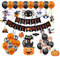 Fontee® 60er Halloween Party Deko Set Happy Halloween Luftballons Banner, Spinne, Fledermaus, Hexe, Kürbis Ghost Folienballon Latex Ballon für Halloween Bar Wohnaccessoires