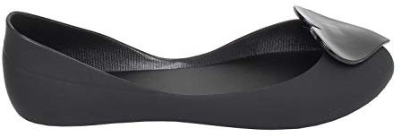 Women Ladies Flat PEEP Toe Casual Jelly Bow Slip ON Ballerina Shoes Size 3-8 Black