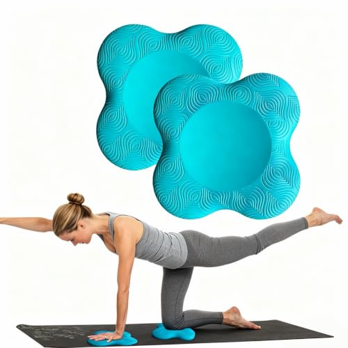 Zealtop Yoga-Knieschoner, extra dick, für Knie, Ellbogen, Handgelenk, Hände, Kopf, Schaumstoff, Yoga, Pilates, Workout, Kniepolster