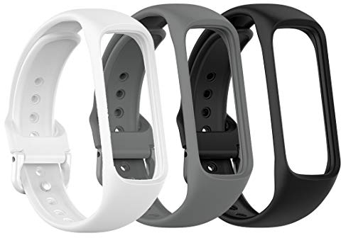 Ysang 3PC verstellbares weiches Silikon-Ersatzarmband Armband Sportbandarmband für Samsung Galaxy Fit 2 SM-R220 Smartwatch (Nicht für Samsung Galaxy Fit 2 R360/ R365)