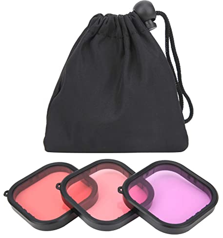 Tauchfilter Set, Action Kamera Filter Filter Set für 9 Action Kamera Tauchlinsen Filter Lila/Magenta/Rot