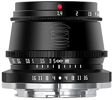 TT Artisan 35mm F1.4 APS-C Objekt Anschluss MFT Mount Black Weitwinkelobjektiv mit manuellem Fokus TTAL3514MFTB