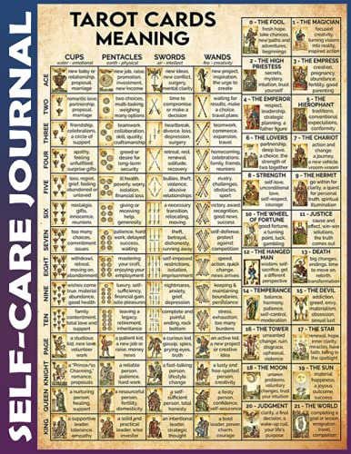 Self-care Journal: Tarot cheatsheet Invest 15 minutes daily to Physical, Mental and Emotional Health Planner, To Do List Daily Task Checklist Planner Time Management Notebook 110 Pages Undated