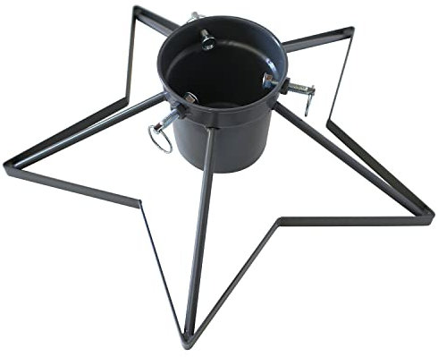 INDA-Exclusiv Metall Weihnachtsbaumständer Christbaumständer Tannenbaumständer Baumständer Stern ca. Ø 34cm