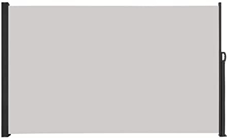 UISEBRT Toldo Lateral Retráctil para Balcón y Terraza Protección de la Intimidad Protección Lateral contra el Viento para Jardín Exterior Plegable, Gris - 180 x 300 cm