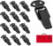 12 StüCk Edelstahl Verschluss Haspe, Schwarz Hebelverschluss, Kistenverschluss, Spannverschluss Edelstahl, Edelstahl Hebelverschluss, Geeignet FüR Kisten, WerkzeugkäSten, Schubladen, SchräNke