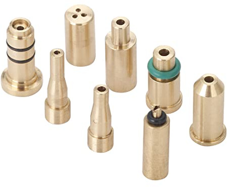 MDYNI 8 Stück Universal-Messing-Kupferdüsen, Nachfüll-Butan-Adapter, Gasfüllung, aufblasbarer Kopf für Dunhill Dupont und andere Feuerzeugreparatur-Ersatzteile