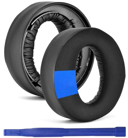 Adhiper Replacement Ear Pads For PS5, Noise Canceling Ear Pads, compatible for Sony PlayStation 5 PS5 PULSE 3D Wireless Headphones (Gel black)