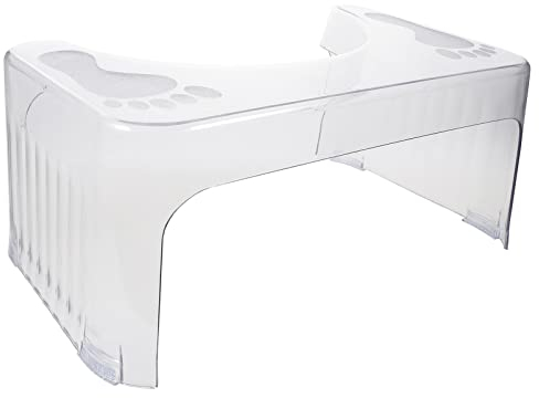 DOITOOL Tritthocker Für Kinder: Toilettenhocker Durchsichtigem Kunststoff Toilettenhocker Toilettenhocker Toilettenhocker Rutschfester Fußhocker Für Erwachsene Kinder
